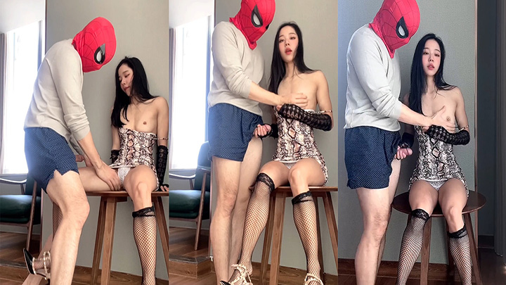 韩国极品美女被头套男爆操